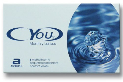 Cyou Monthly Lenses Monatslinsen weich, 6 Stück / BC 8.7 mm / DIA 14.5 / -4,25 Dioptrien