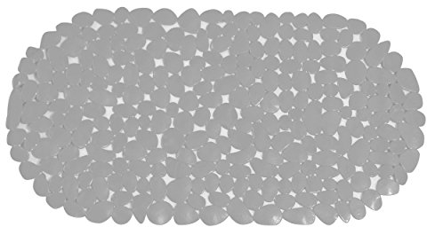 MSV Tapis Fond de Baignoire PVC Galets 35x68cm Blanc