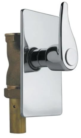 Rubinetto passo rapido per wc con piastra quadrata 3/4