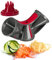 Westmark Coupe-Légumes en Spirale, 3 Lames et Réservoirs, Acier Inoxydable/Plastique, Triolo, Anthracite/Rouge, 11652260