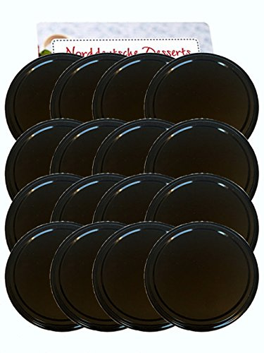 hocz 40er Set Ersatzdeckel Twist-Off-Deckel für Sturzgläser To 82 Deckelfarbe Schwarz Sturzglas passend für 230, 350, 435, 540, 565 ml Einmachgläser Einkochgläser