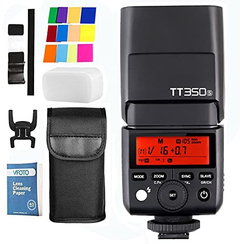 Godox TT350s 2.4G HSS 1 / 8000s TTL II GN60 Flash Speedlite for Sony A7R A7S A7RII A7S A7RII A6300 A6000 DSLR Camera