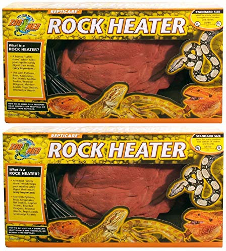 Zoo Med 2 Pack of ReptiCare Rock Heaters, Mini, 5 Watt (2 Items)
