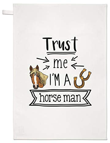Trust Me I'M A Pferd Mann Geschirrtuch Spüllappen