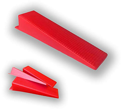 200 Keile - KACHEL GOTT® Fliesen Nivelliersystem - Zange Keile Zuglaschen individuell zusammenstellen - frei wählbar - Mega-Auswahl an Variationen (200 Keile)