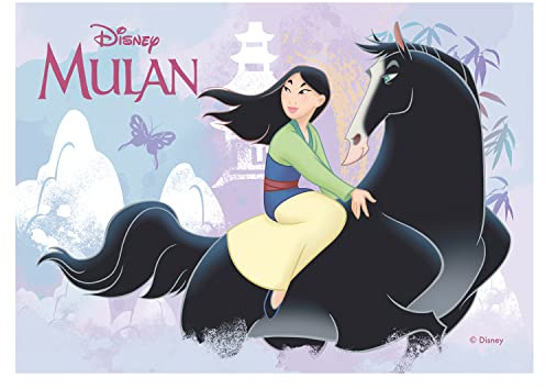Dekora - Mulan Tortenaufleger aus zuckerfreiem Esspapier - 14,8 x 21 cm