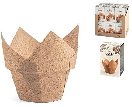 H&H 6324600 Pirottini Cacao In Carta Da Forno, 7 cm, 12 Pezzi
