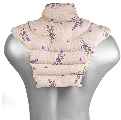 Nackenhörnchen HWS - Nacken + Schultern + Rücken - Traubenkernkissen - Nackenkissen Wärmekissen - Nacken Kissen, Landhausstil Romantik, Traubenkern