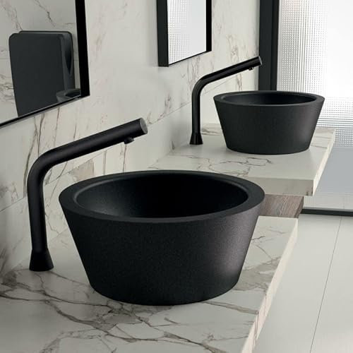 Vasque à Poser - Ronde - 37,5 cm - Inox Noir - ALGUI