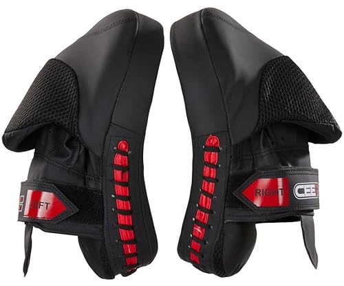 CEEROC Boxpratzen Set - ILAY vorgekrümmte Pratzen für Boxen Kampfsport Krav MAGA Trainerpratzen Paarpratzen