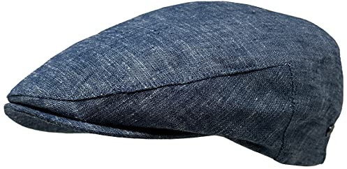 WEROR Herren Flatcap Schirmmütze Schiebermütze Cap Mütze WEROR-418.1 (63, Blau)