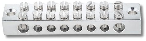 Evoges 8 Way Earth Terminal Block, Brass