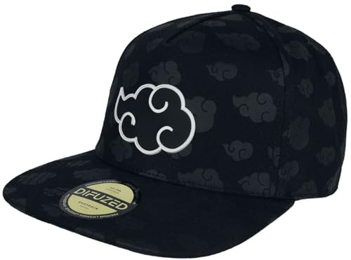 Naruto Tonal Akatsuki Unisex Cap schwarz Anime, Fan-Merch, TV-Serien