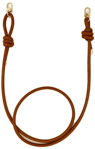 Whakano Taschengurte Zum Wechseln,PU Leder Schultergurt Verstellbarer,Läng 75-135cm Schulterriemen,PU Lederband Kette,Griffe Zubehör für Tragetaschen Handtaschen Crossbody,Trageriemen,Hellbraun