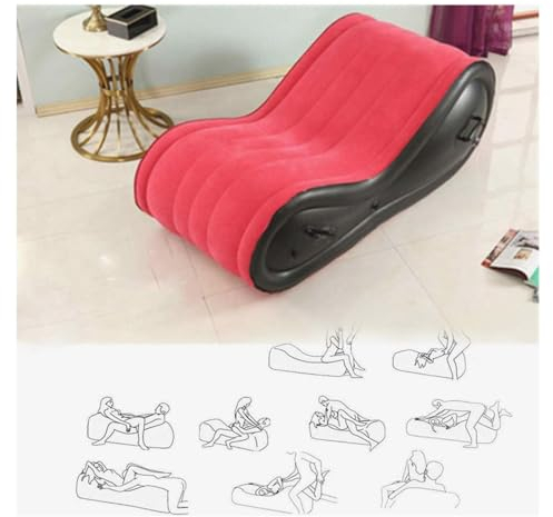 BesBet Aufblasbares Sofa in S-Form Explosionsgeschützte Materialien -ShaF8Y ENNA010609