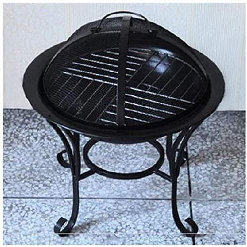 NOALED Feuerstelle für draußen, Außenfeuer, großes Lagerfeuer, Holzofen, Terrassenkohlegrill, Feuerstelle für Außengrill, Holzkohlegrill ohne Rauch, mit Funkenschutz