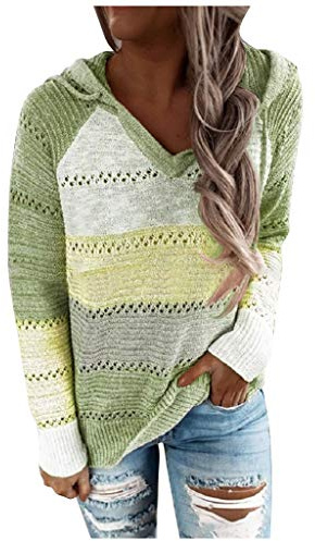 TEPTDirio Ladies Jumpers Size 14 Loose Sweater for Women Chrisymas Jumper Ribbed Jumper Women Sweater Dresses for Women UK Funnel Neck Jumper Women Women Jumper UK