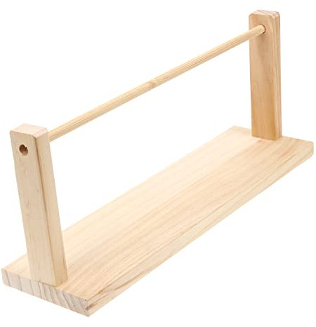 Operitacx Geschenkbandhalter Schleifenband-Organizer Schleifenband-Aufbewahrung Organisatoren für Bastelbänder Drahthalter für Kabel Faden Satinband Halterung Bandhalter aus Holz Bandgestell