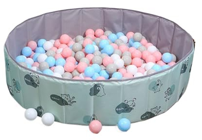 Todler Bällebad - Kreativer Bällebad für Haustier | Bällebad für Outdoor-Spiel | Tragbares Babywasser | Faltbares Oxford-Tuch Kinder Spielpool Grube für Haus Garten Hof Muss nicht aufgeblasen werden