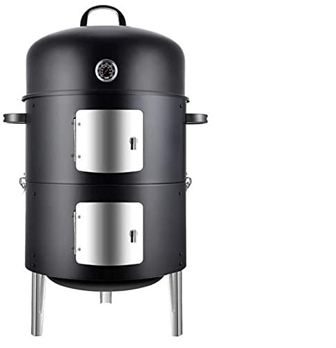 ETZRYSYB Grill Smoker Barbecue 3 In 1 Multi-Function Charcoal Barbecue Thermometer 3 Grills For Outdoor Cooking Parties Smoked Flavor