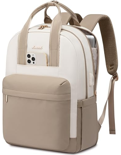 LOVEVOOK Laptop Backpack Womens, 17 inch Large Fashion Rucksack Bag for Women, Waterproof School Bags with USB Port, Ladies Back Pack for Uni College Travel, Work Bag for Office Teacher Nurse