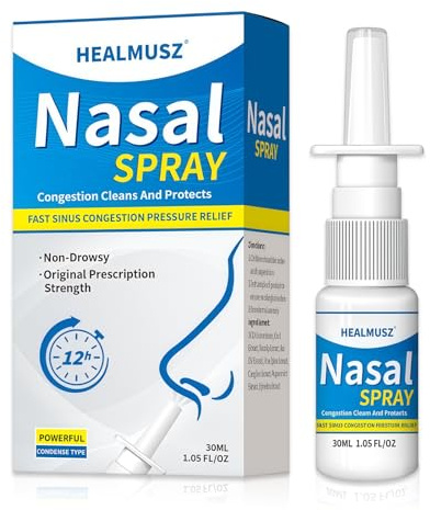 30ml Spray nasale, Spray nasale protettivo, rinite allergica, pollini, polvere, pelo di animale e disagi stagionali, Facilita la Respirazione