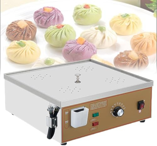 VzxCrue Vaporizzatore Elettrico A Due/Quattro/Sei Fori, Vaporizzatore Elettrico Dim Sum, Macchina per La Cucina Cinese in Acciaio Inox, per Ricette di Cucina Domestica 4Holes