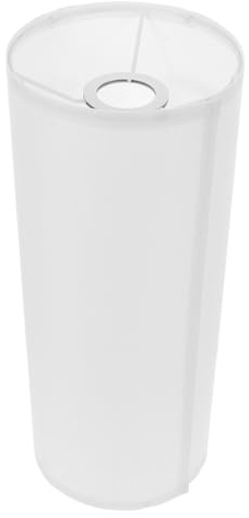TOVINANNA Paralume Minimalista Lampada Terra Cilindrico Bianco Design da e Ferro Struttura Robusta per Soggiorno Camera da Letto