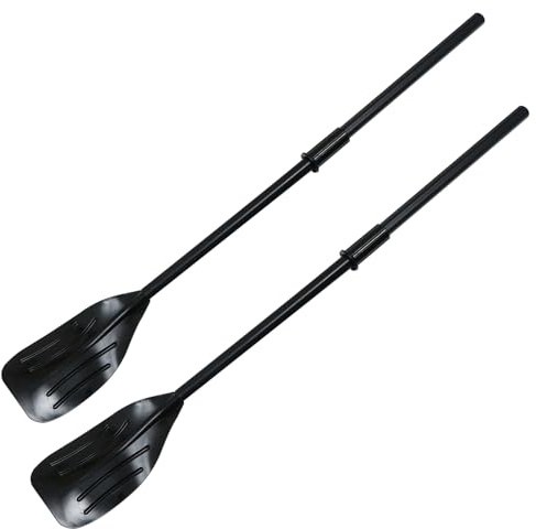 TOPBATHY 2 Pezzi Pagaia Kayak in Plastica PVC Resistente e Staccabile per Barche Gonfiabili e Sport Acquatici Impugnatura Ergonomica per Uso Comodo e Duraturo