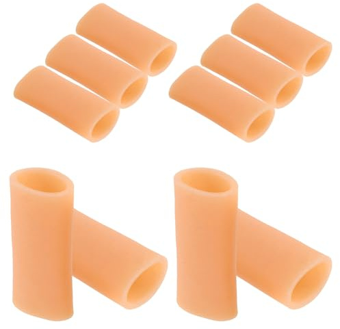 LALADEFIEE 5 pares Cubre Dedos de Silicona Protector Antiabrasión Transpirable Cómodo para Articulaciones Cuidado Diario