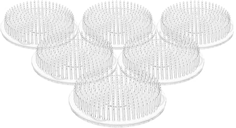FUTUREORYY Lot De 6 Supports pour Fleurs Grenouilles Épingles À Fleurs Supports Flottants pour Plantes De Bassin Transparents