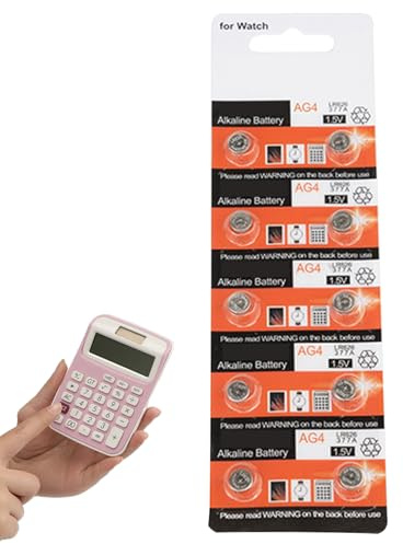 Piles Rondes compactes - 13 mAh/18 mAh de capacité, 1,55 V AG1 AG4 LR66 | Assortiment de Piles Bouton 13 mAh et 18 mAh pour Calculatrice, Jouets électroniques, lumière