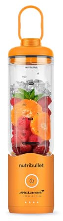 nutribullet Flex Portable Blender in Collaboration with McLaren Formula 1 Team & Mastercard - Papaya Orange - 600ml High Capacity - Compact Travel Blender with Detachable Blades & Battery Indicator