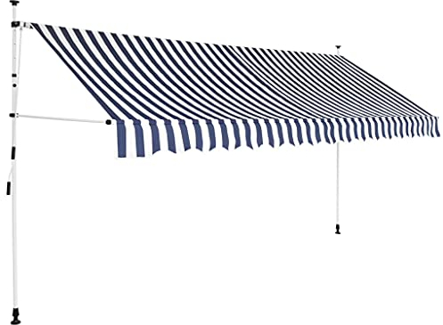 vidaXL Markise Einziehbar Gelenkarm 350 cm Sonnenschutz Klemmmarkise Balkon