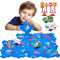 hahaland Puzzle Racer Kids Car Track Set - Toys for Ages 3-4 for Kids Dinosaur Jigsaw Puzzle Track Car PlaySet for 3-5 with Car & Airplane Children's Educational Learning Toy Birthday Gift
