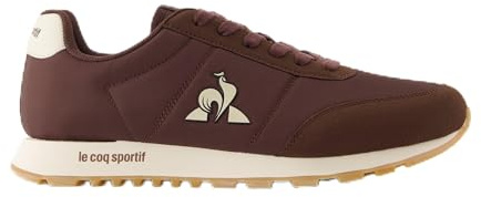 Le Coq Sportif - RACERONE - Sneaker Mixte Design Rétro - Tige Nylon Suède - Semelle EVA Caoutchouc Adhérente - Confort Quotidien Urbain - Taille 43 - Chicory Coffee