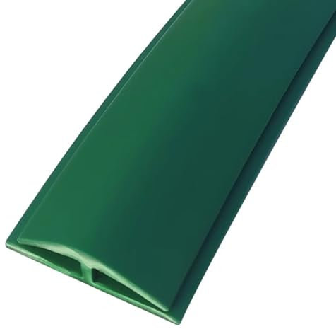 PVC-Türschwellenstreifen, flache Boden-Übergangsstreifen, Teppichverkleidung, Trennleiste, Holz zu Teppich, 90 cm, 300 cm, 360 cm, 4,9 m, 6,1 m lang, Bodenkantenleiste, Grün, 2 m