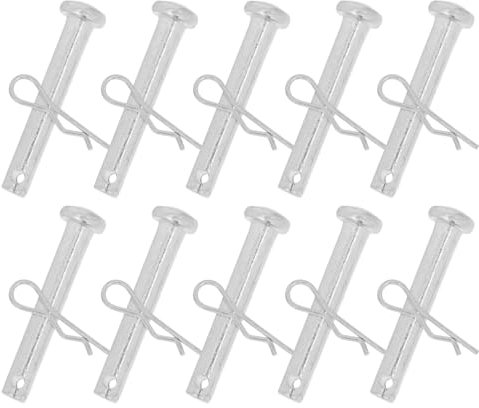 Abaodam 10ensembles Lot De Goupilles De Verrouillage Pour Échafaudage Fixation Et Chevilles Métalliques à Ressort Argent