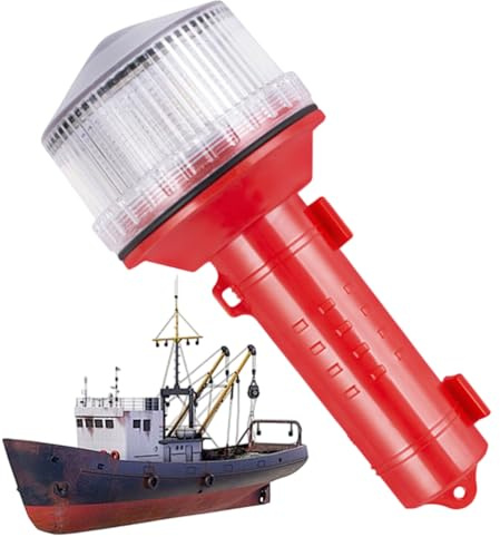 Flares Per Barche, Segnali Stroboscopici Marini, di Sopravvivenza con Fari Stroboscopici Impermeabili per Kayak, Yacht e Pontoni
