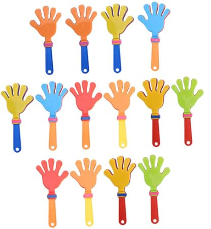 TOBBOMEY 20piezas Juguetes Para Golpear La Palma Mano De Badajo De Plástico Accesorio Para Fiestas y Conciertos Juguete Para Aplaudir Eventos