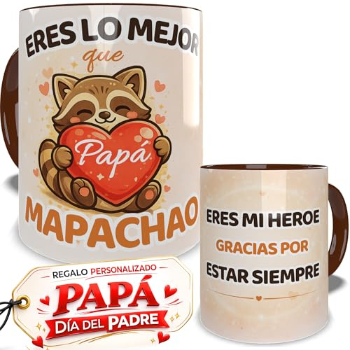 El Detallito & Tú Taza Personalizada Con Nombre Regalo Día del Pareja Cumpleaños Profesores Entrenadores Hombre Papá Cerámica 350ml Diseño Divertido Único