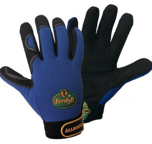 FerdyF. Gants Mechanics Allrounder 1900-7 Clarino -Kunstleder Montagehandschuh Groeße (Handschuhe), S (2er Pack), Royalblau