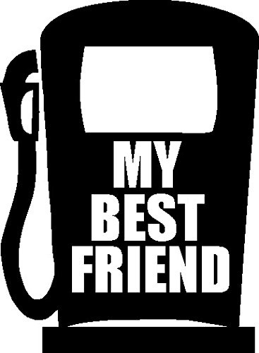 NetSpares Plott Aufkleber Tanksäule Zapfsäule My Best Friend Sticker Tuning Shocker