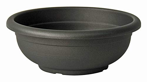Euro3Plast Olimpo Blumenschale ohne Untersetzer in rund 60 cm in anthrazit 1362.62
