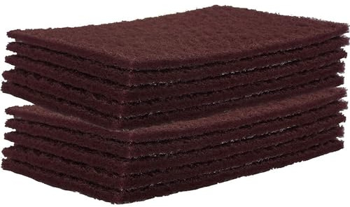 Mirka Mirlon Scotchbrite Clean & Finishing Hand Pads Red Very Fine P360 Fine Grit [150mm x 230mm] 150x230mm Pads Box of 10 Scotch Brite Automotive Sanding Pads