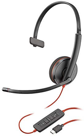 Poly Blackwire C3210 USB-C Monaural Headset