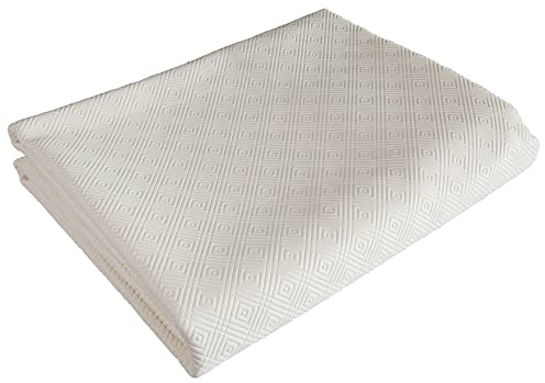 Venilia Bordsskydd Bulgomme oval, bordsduk, halkfri, stötdämpande, lätt att rengöra, vätskeogenomsläpplig, PVC-polyester, vit, 135 x 220 cm, 53378, 135 x 220 cm