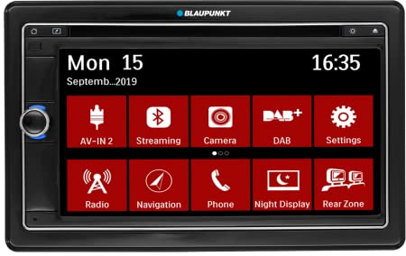 Blaupunkt Las Vegas 690 DAB - Navigatore per auto, 2 DIN, touch screen da 6,75 pollici, DAB+, Bluetooth, CD/DVD, 2 porte USB, sistema vivavoce, SD, telecamera di retromarcia, 180 Watt