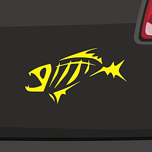 Autoaufkleber Fisch Piranha Tatoo -6 Größen- Sticker Hecht Aquarium Forelle JDM in 6 Größen und 21 Farben