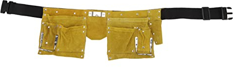 TOPINCN Zimmermanns Werkzeuggürtel, Verschleißfester Leder Werkzeuggürtel, Tragbare Taschen, Werkzeuggürteltaschen, Tischler-Werkzeugtasche mit Schnellverschluss für die Holzbearbeitung